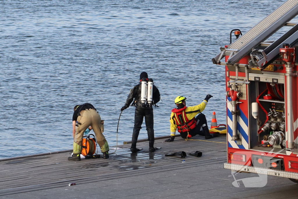 Zoekactie naar persoon te water in de hoofdstad
