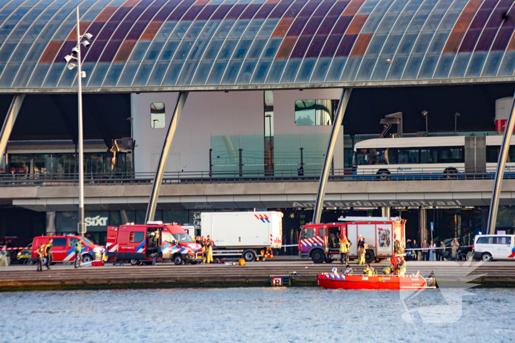 Zoekactie naar persoon te water in de hoofdstad