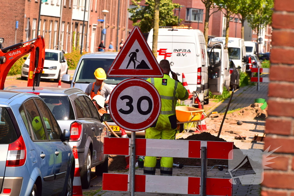 Gaslek veroorzaakt verkeershinder