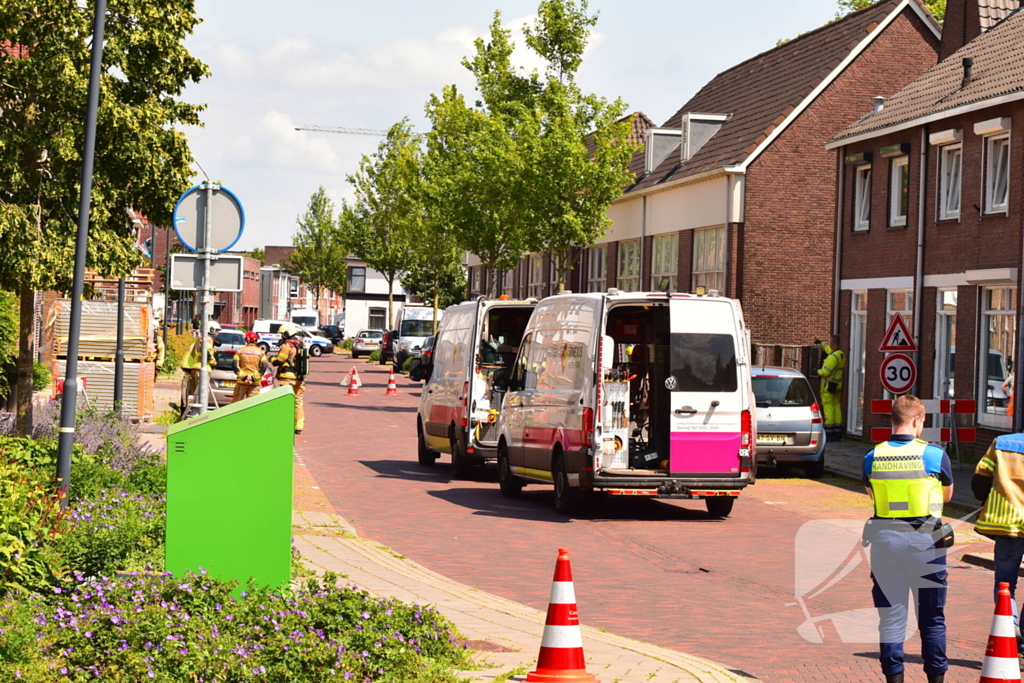 Gaslek veroorzaakt verkeershinder