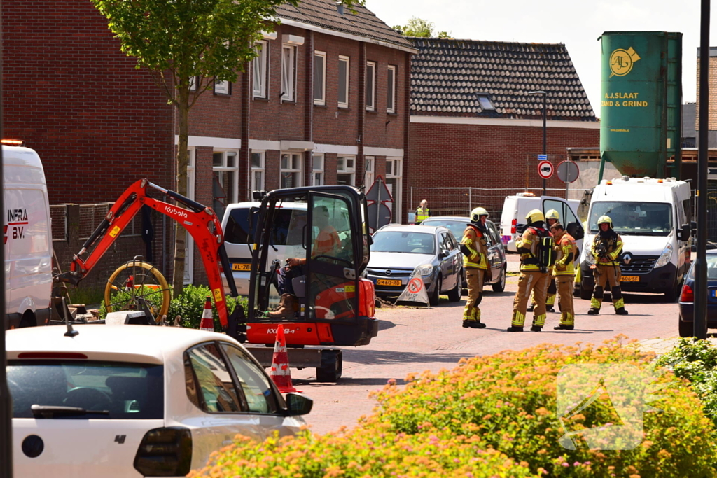 Gaslek veroorzaakt verkeershinder
