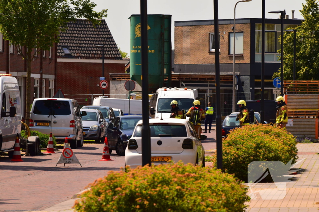 Gaslek veroorzaakt verkeershinder