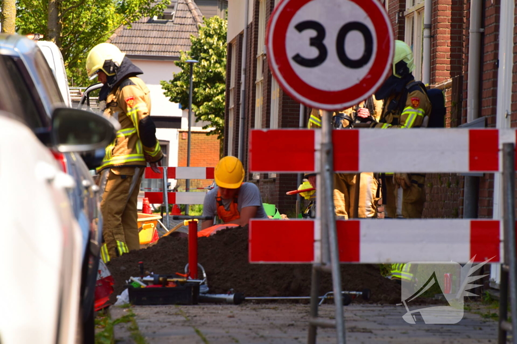Gaslek veroorzaakt verkeershinder