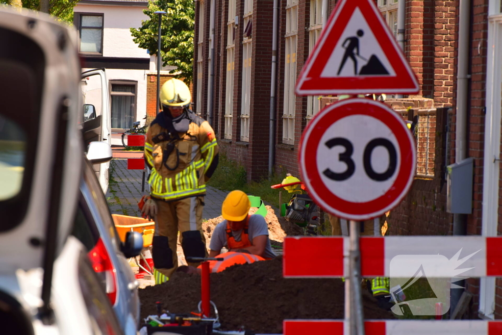 Gaslek veroorzaakt verkeershinder