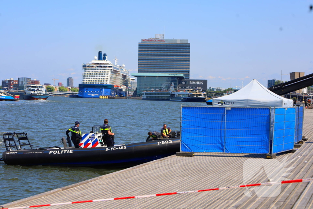 Overleden persoon gevonden in het IJ