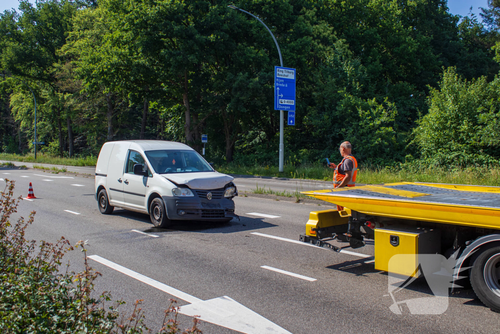 Forse verkeershinder door aanrijding