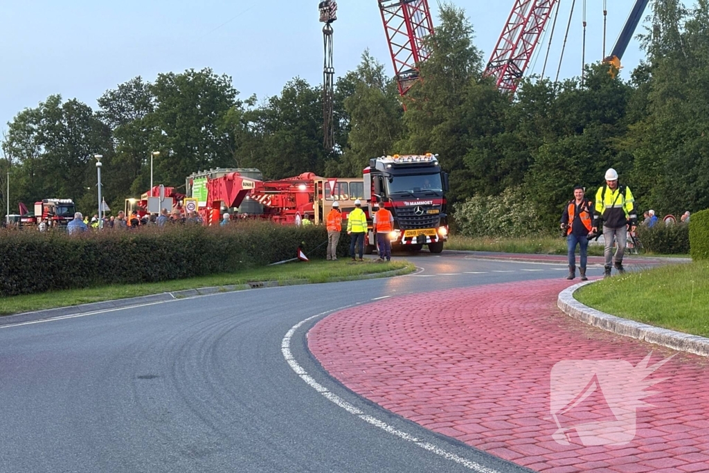 Specialistisch transport voor grote transformator