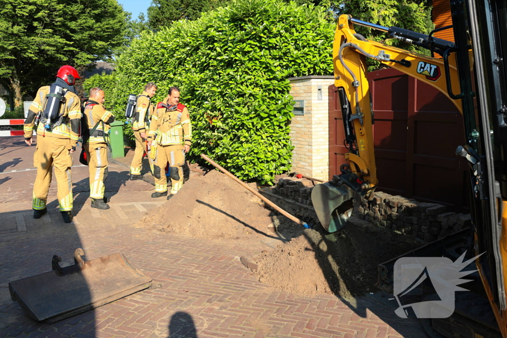 Gaslekkage tijdens werkzaamheden