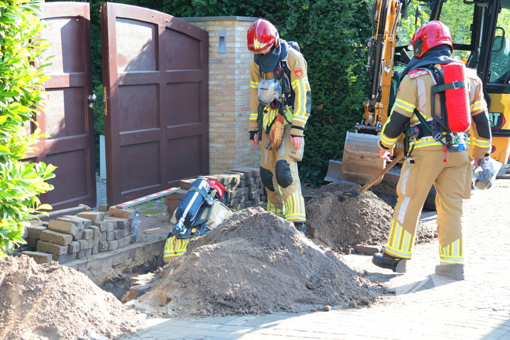 Gaslekkage tijdens werkzaamheden