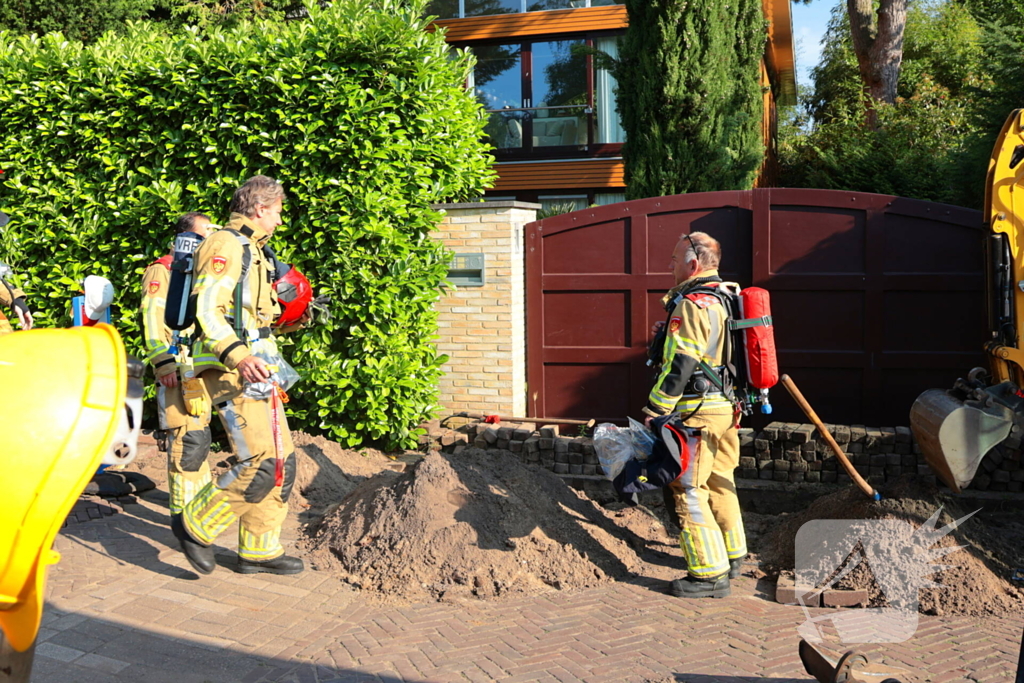 Gaslekkage tijdens werkzaamheden