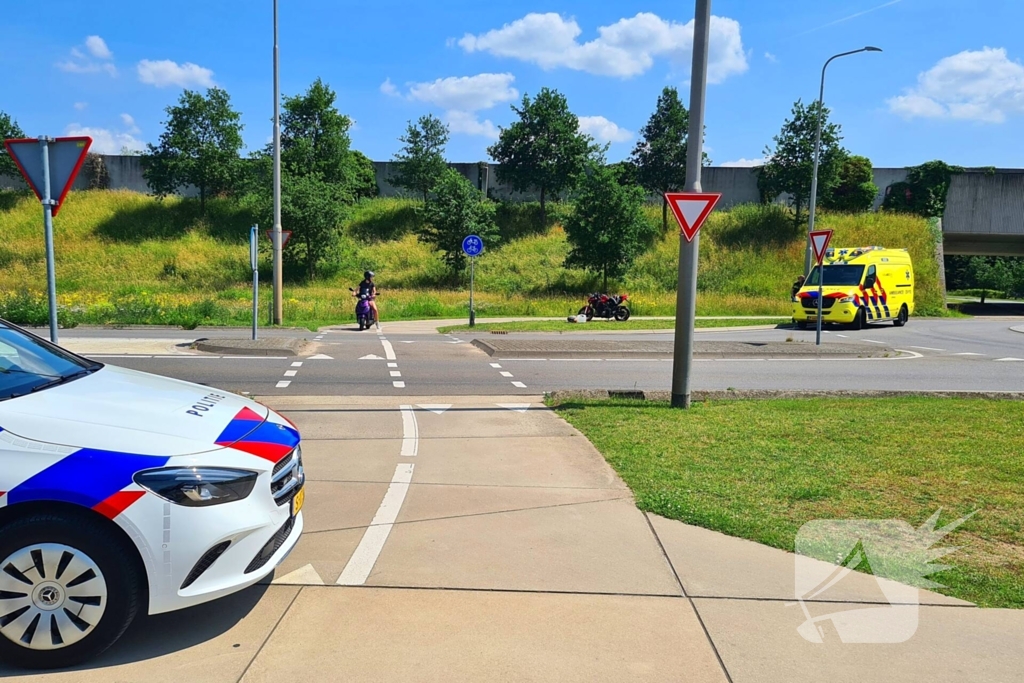 Motorrijder gewond na harde val