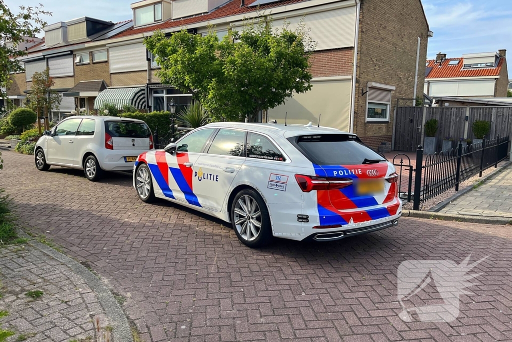 Auto belandt op de kop bij ongeval