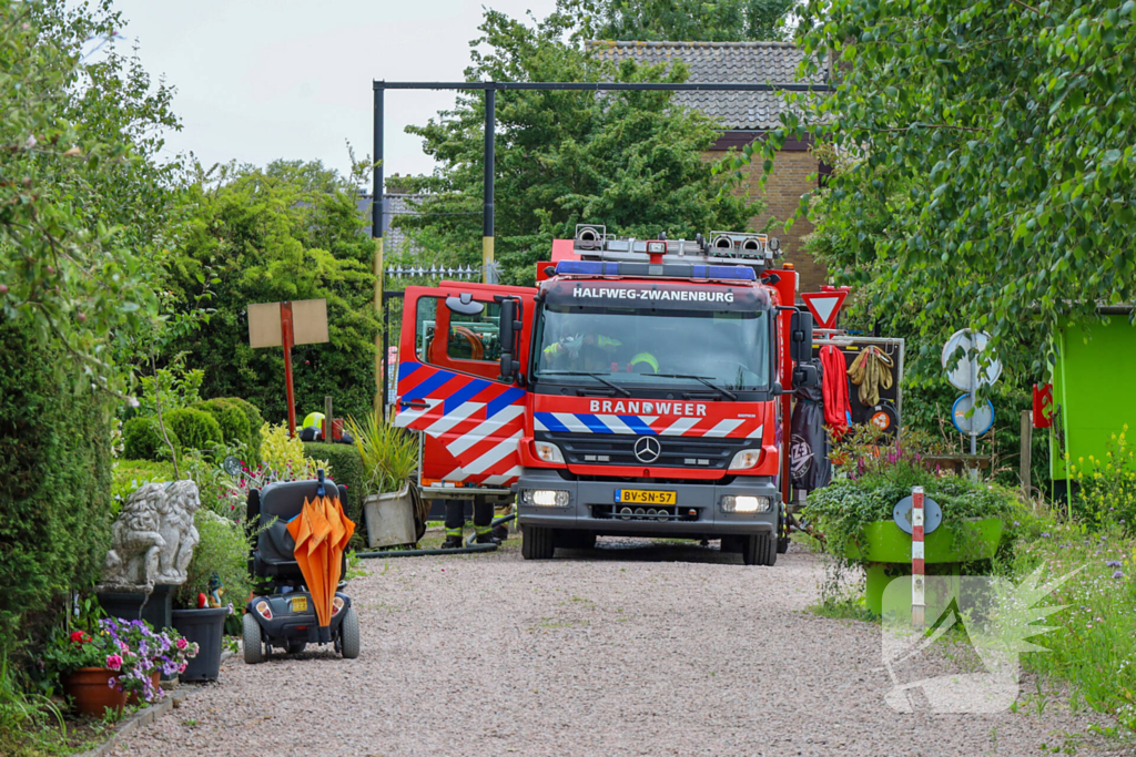 Brand in tuinhuisje geblust zonder gewonden