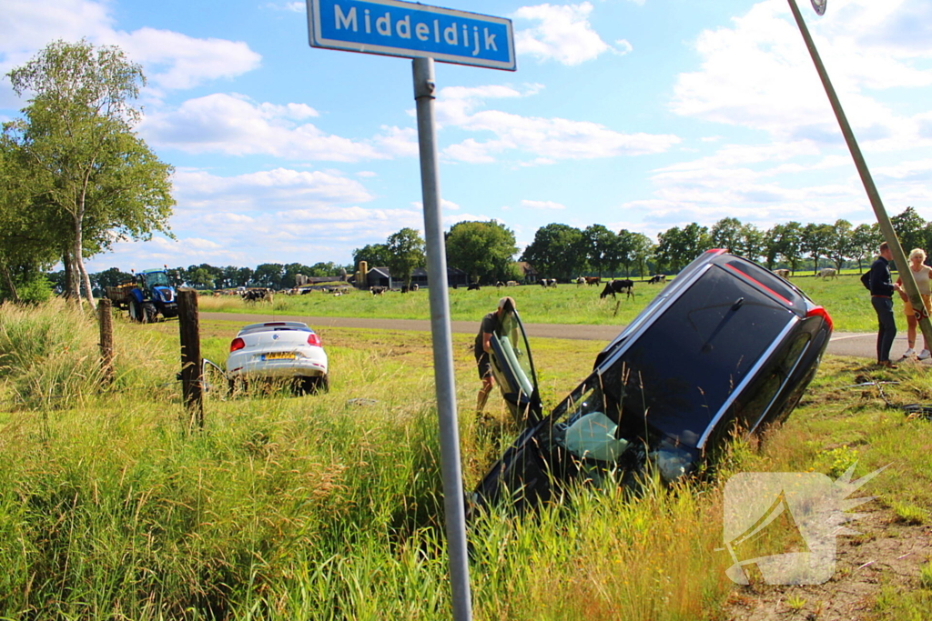 Ongeval met voertuigen in water