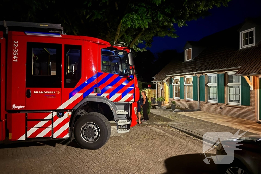 Woningbrand in de nacht snel geblust