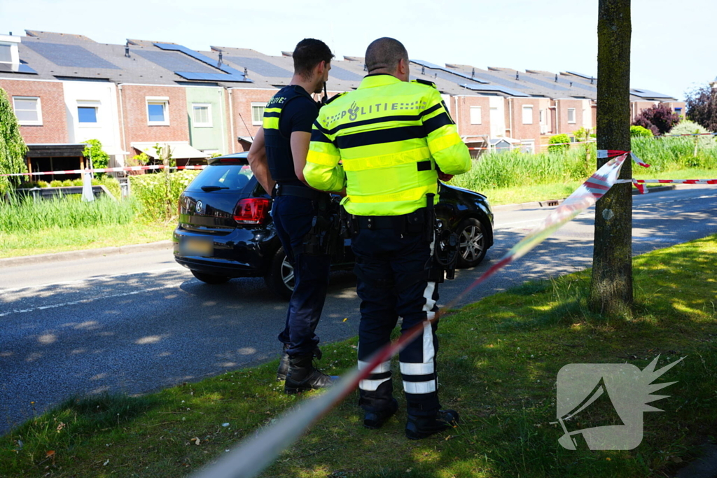 Straat afgesloten na ongeval