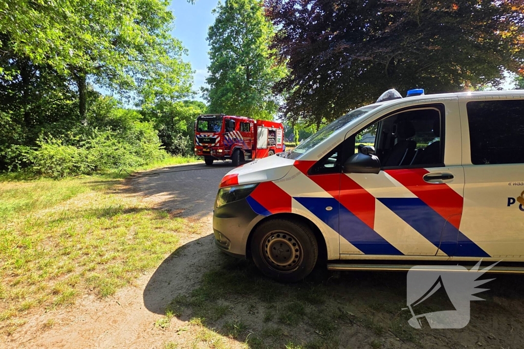 Brand in bosschage snel onder controle