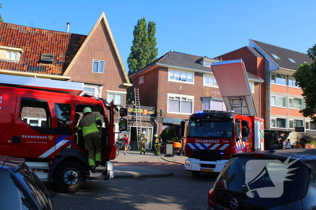 Brand bij grillrestaurant