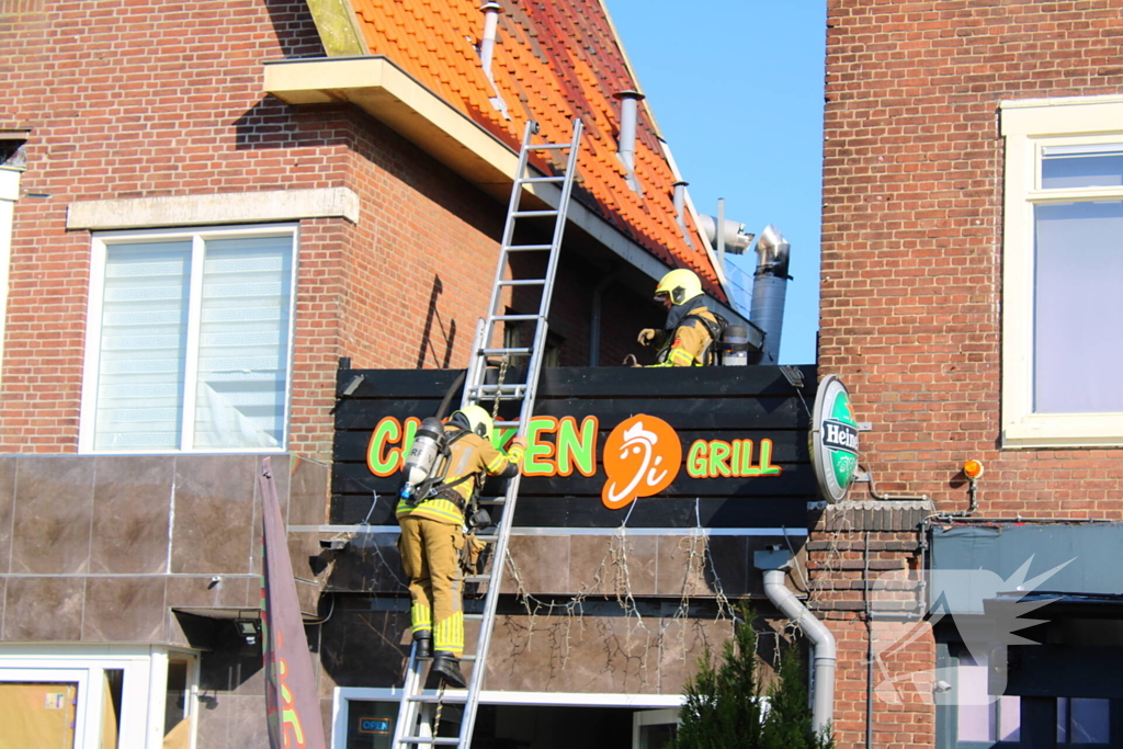 Brand bij grillrestaurant