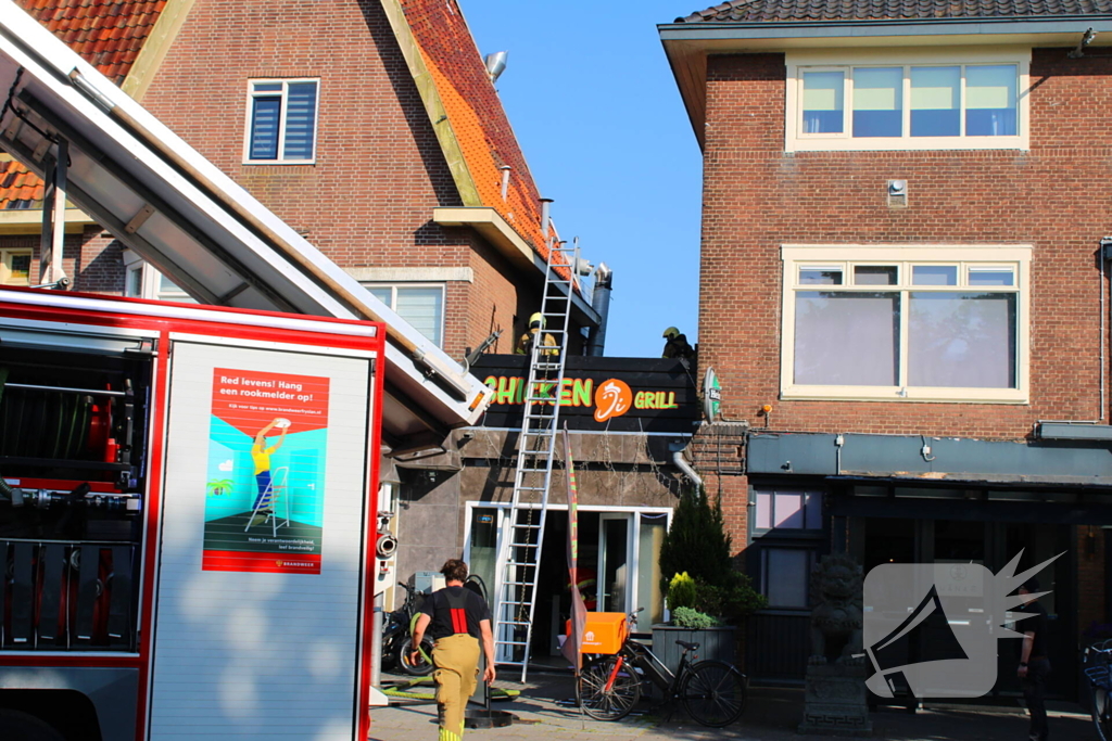 Brand bij grillrestaurant