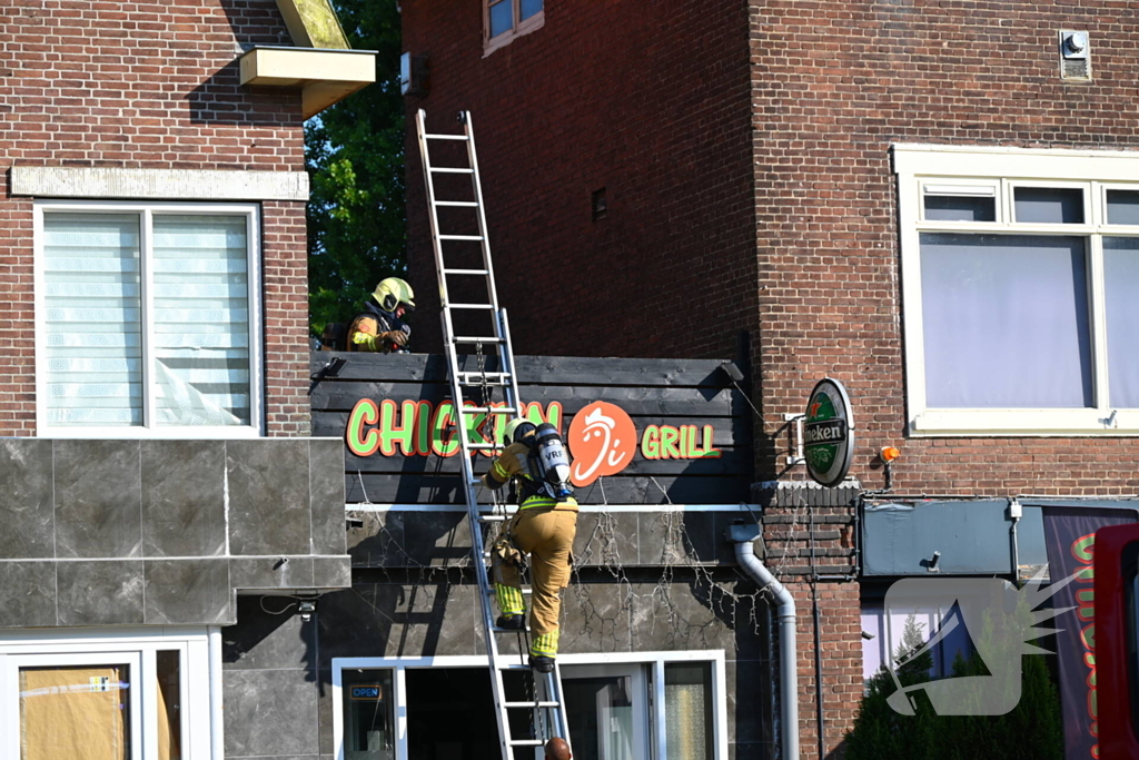 Brand bij grillrestaurant
