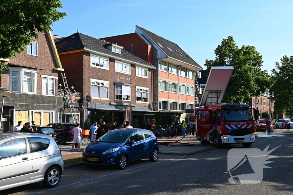 Brand bij grillrestaurant