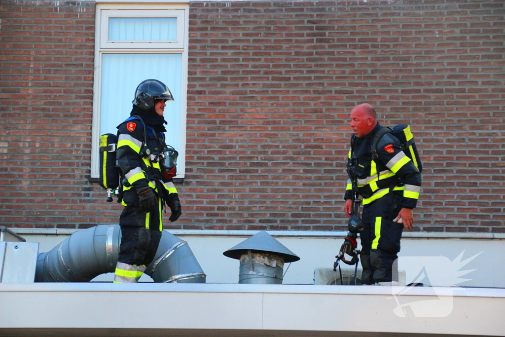 Brand in afzuiginstallatie snackbar