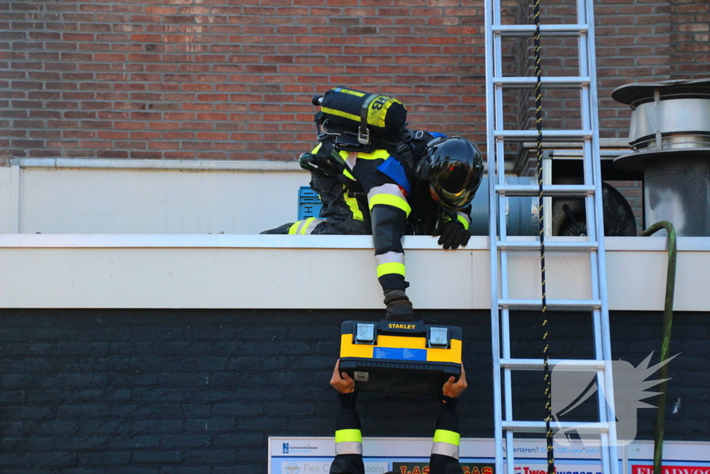 Brand in afzuiginstallatie snackbar