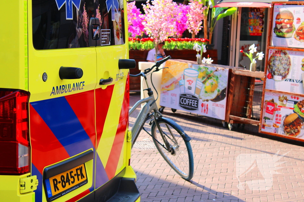 Botsing tussen fiets en scooter