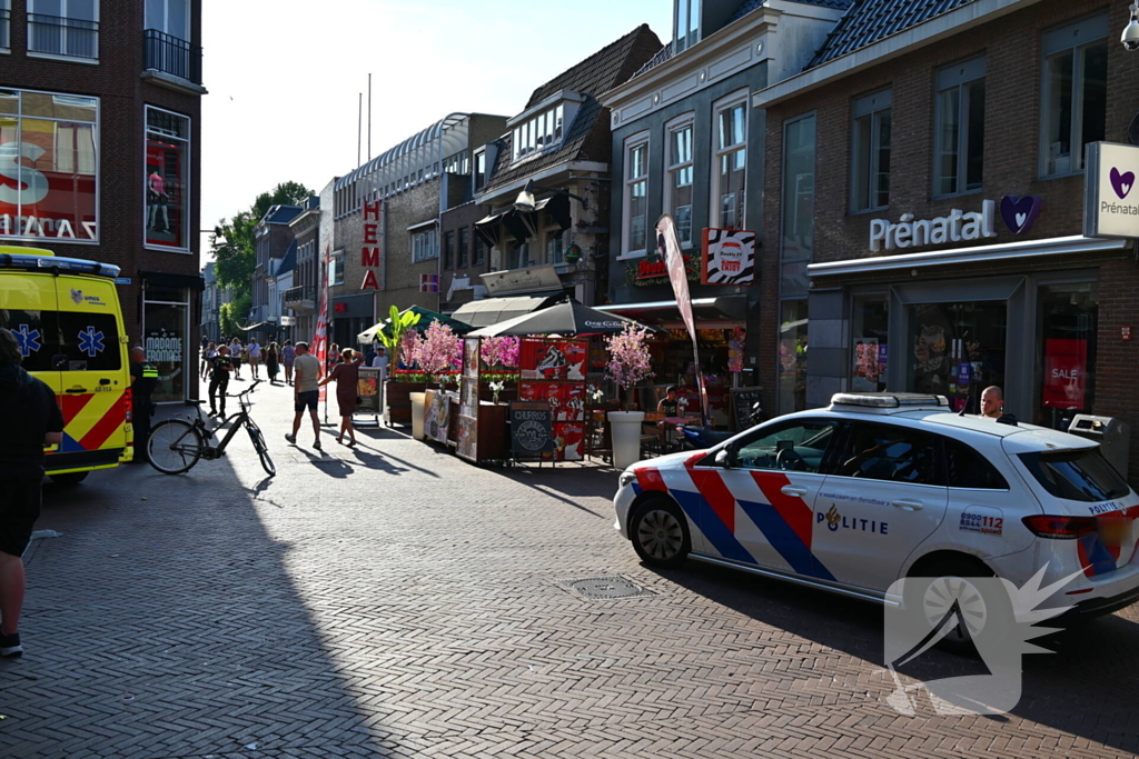 Botsing tussen fiets en scooter