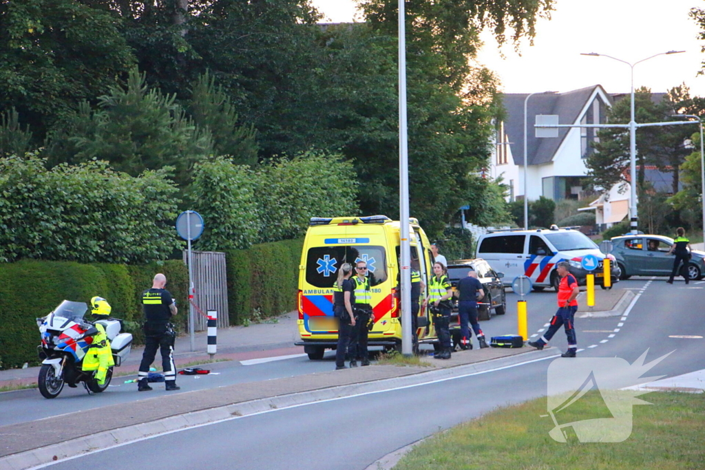 Traumahelikopter ingezet bij fietsongeval