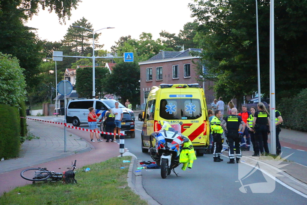 Traumahelikopter ingezet bij fietsongeval