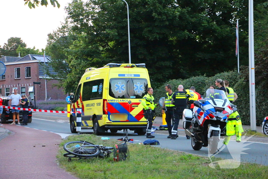Traumahelikopter ingezet bij fietsongeval