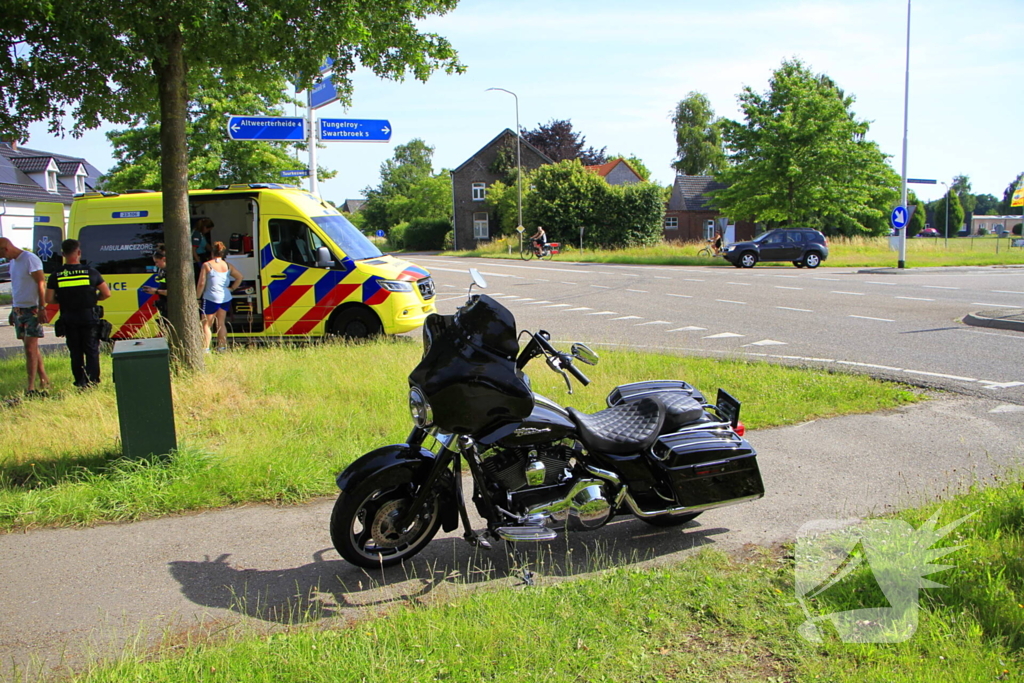 Motorrijder gewond na ongeval