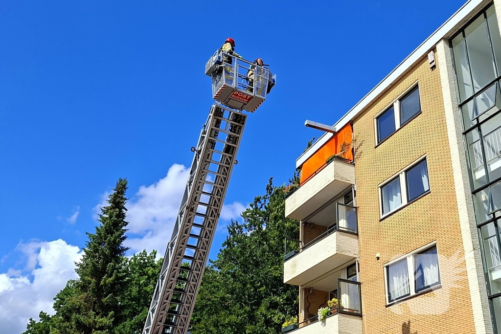 Stormschade door losgekomen zonnewering