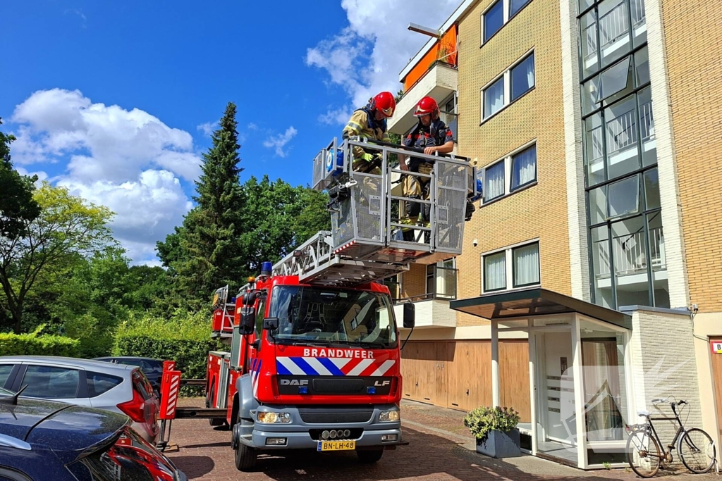 Stormschade door losgekomen zonnewering