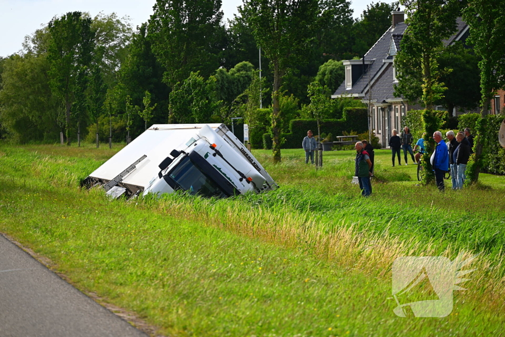 Hijskraan ingezet voor berging