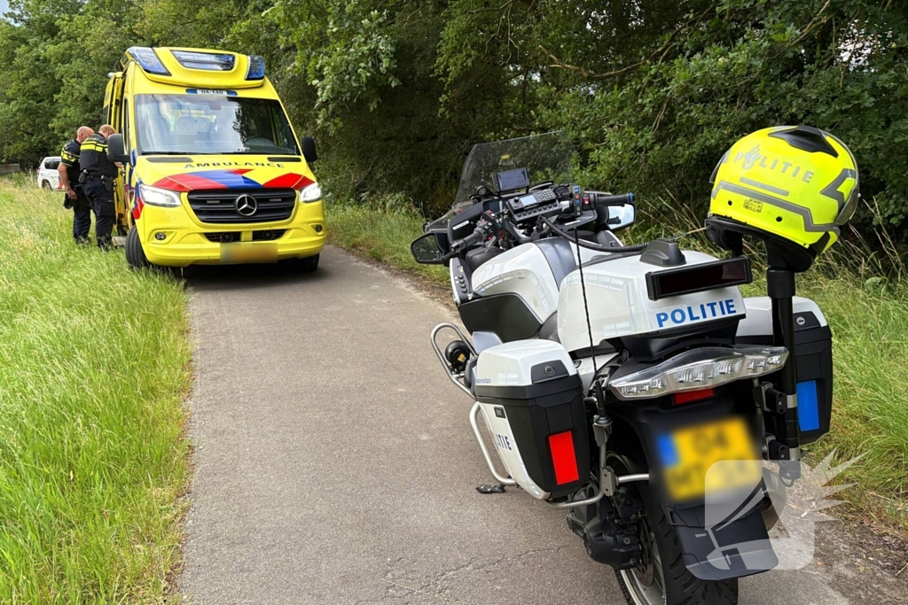 Motorrijder gewond na val