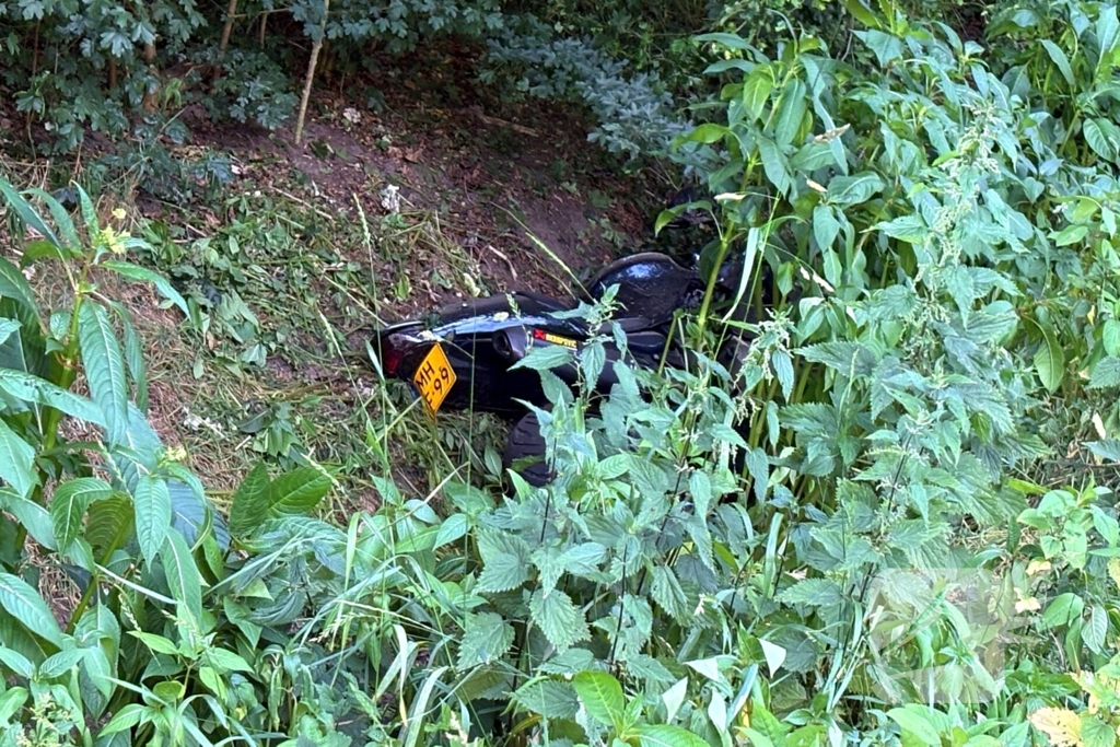 Motorrijder gewond na val