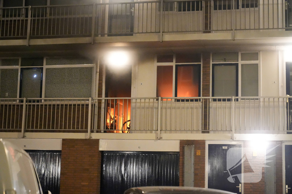 Uitslaande brand in flat