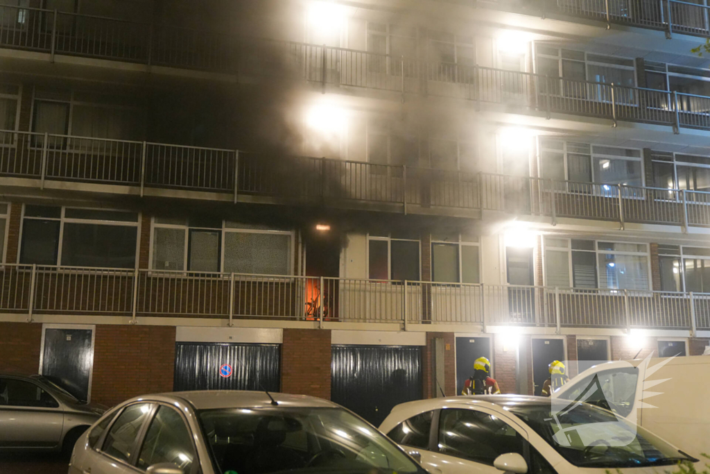 Uitslaande brand in flat