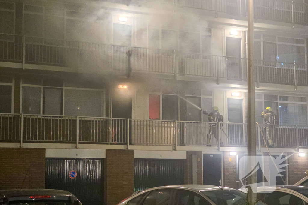 Uitslaande brand in flat