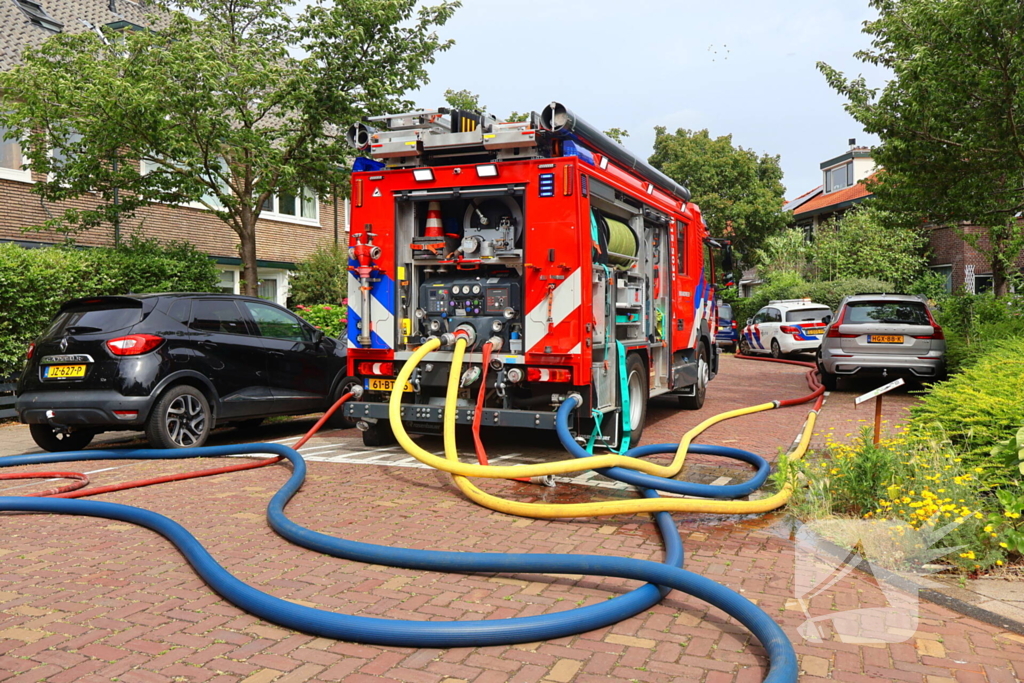 Sloopwerkzaamheden bij brand in dak