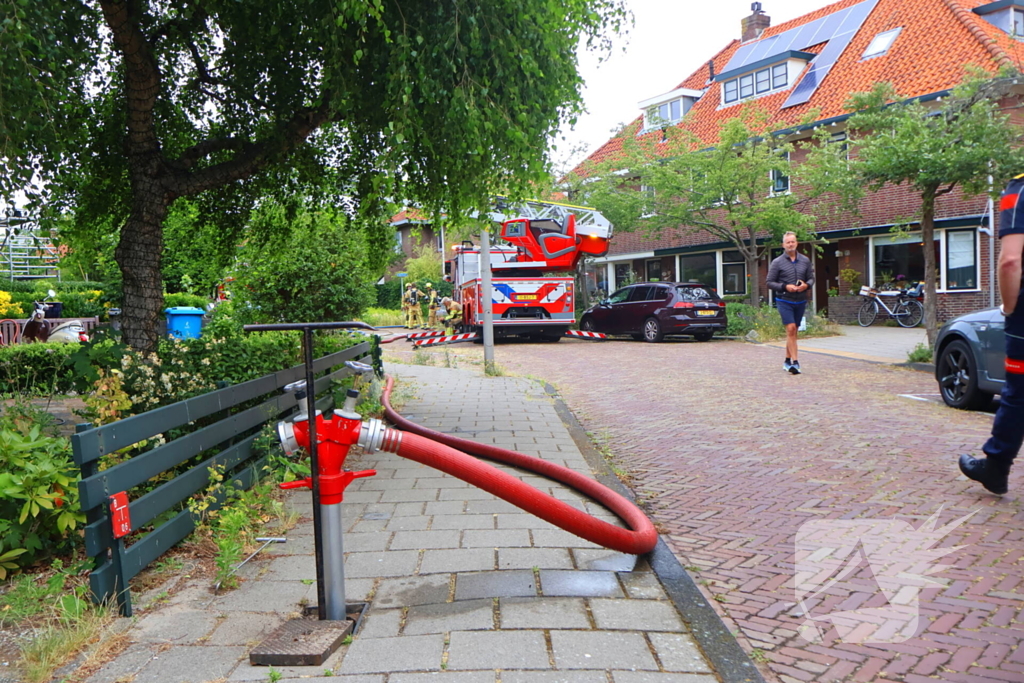 Sloopwerkzaamheden bij brand in dak