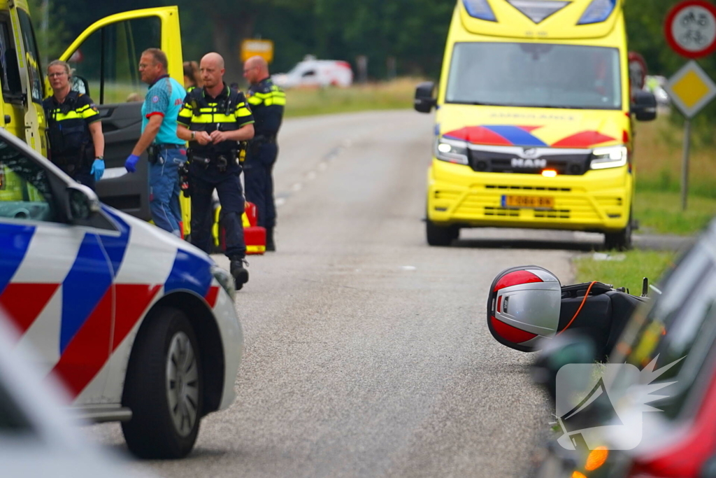 Fietser gewond na ongeval met motor