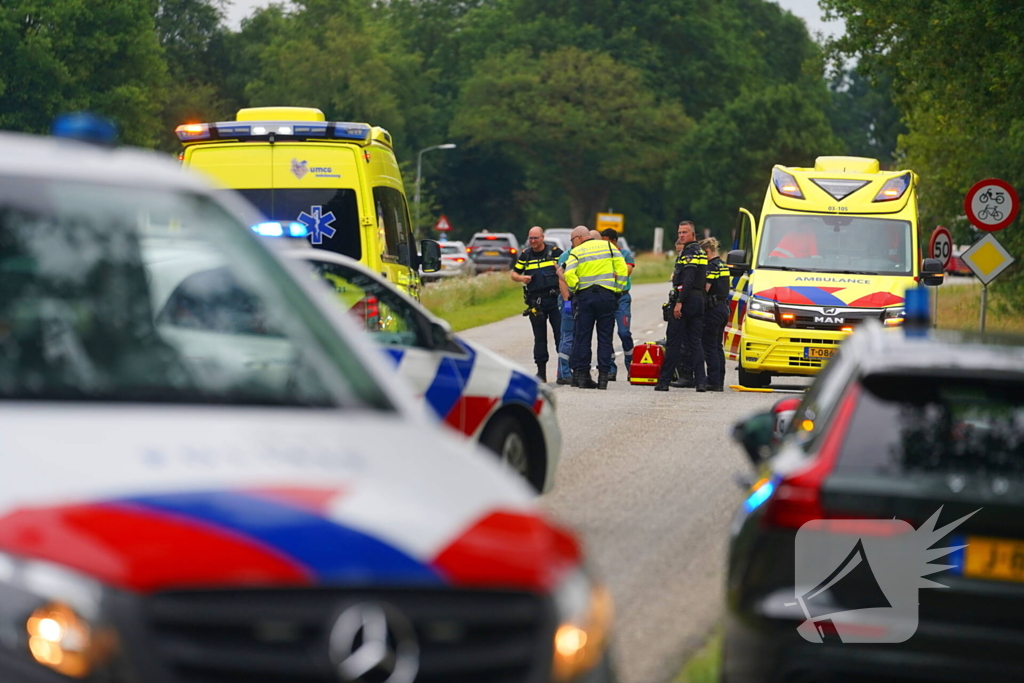 Fietser gewond na ongeval met motor