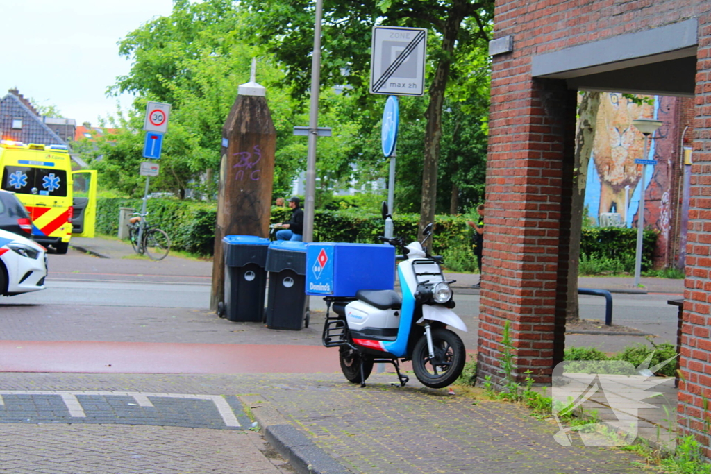 Scooterbezorger gewond geraakt