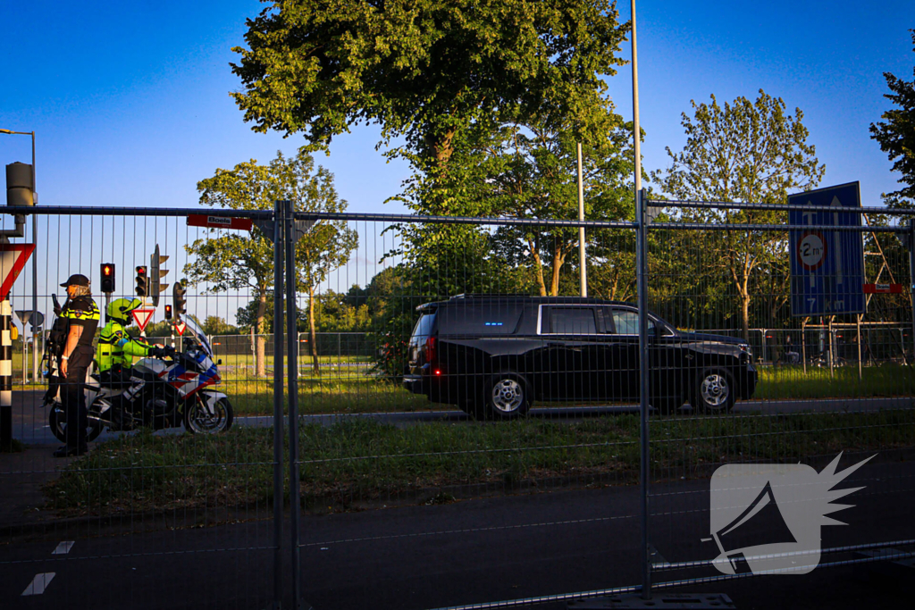 Grote belangstelling voor President Trump