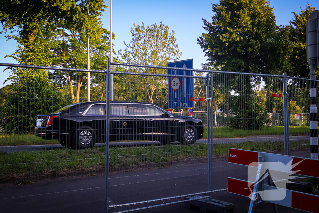 Grote belangstelling voor President Trump