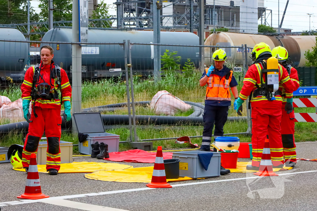 Onderzoek naar lekkende ketelwagen